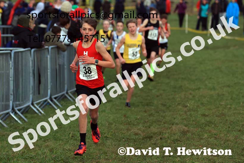 Boys Under-13s 2024 Northern Cross Country Champs., Sedgefield. Photo: David T. Hewitson/Sports for All Pics